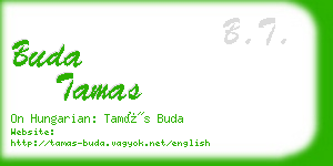 buda tamas business card